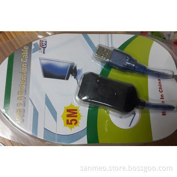 USB 2.0 Extension Cable, 5m Length, AL ShieldingNew